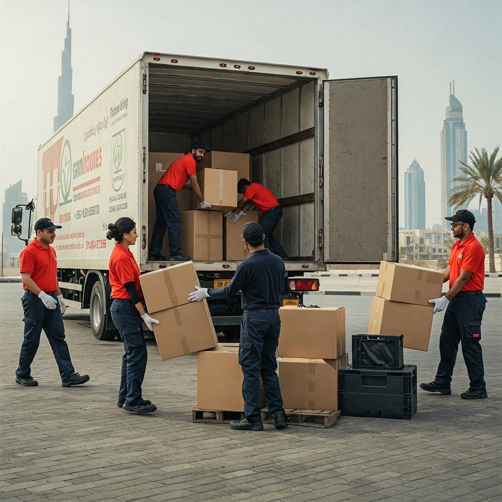 team members of abu muhammad movers at work